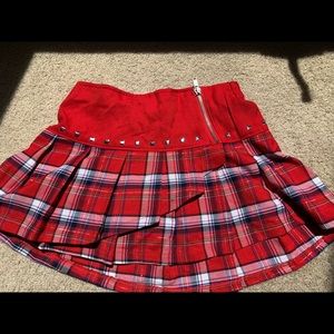 Girls plaid skirt